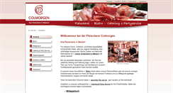 Desktop Screenshot of fleischerei-colmorgen.de