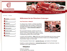 Tablet Screenshot of fleischerei-colmorgen.de